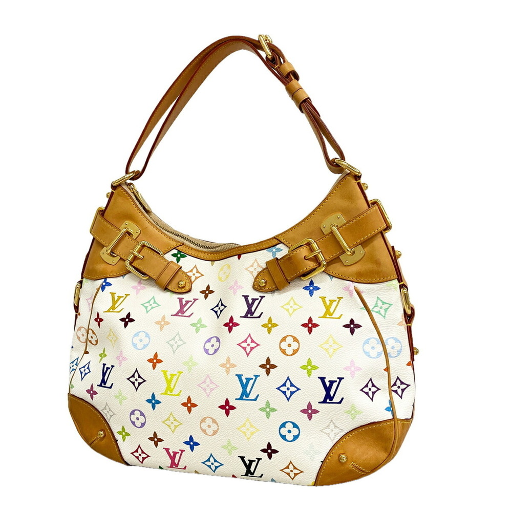Louis Vuitton Monogram Multicolor Greta Shoulder Bag M40195 Blanc (Women's)